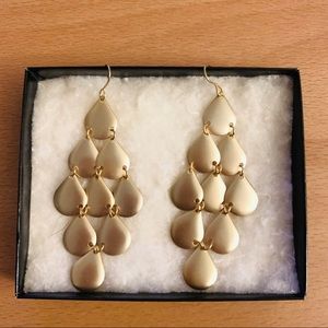 New York & Company Gold tone dangle earrings